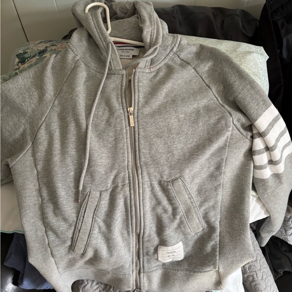 Thom Browne grey hoodie